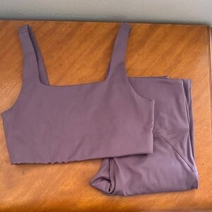 Girlfriend Collective Mauve Activewear Set